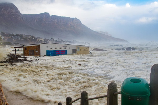 A storm hit the Cape Peninsula on 7 June 2017, causing huge damage to infrastructure and loss of life. EDITORIAL ONLY