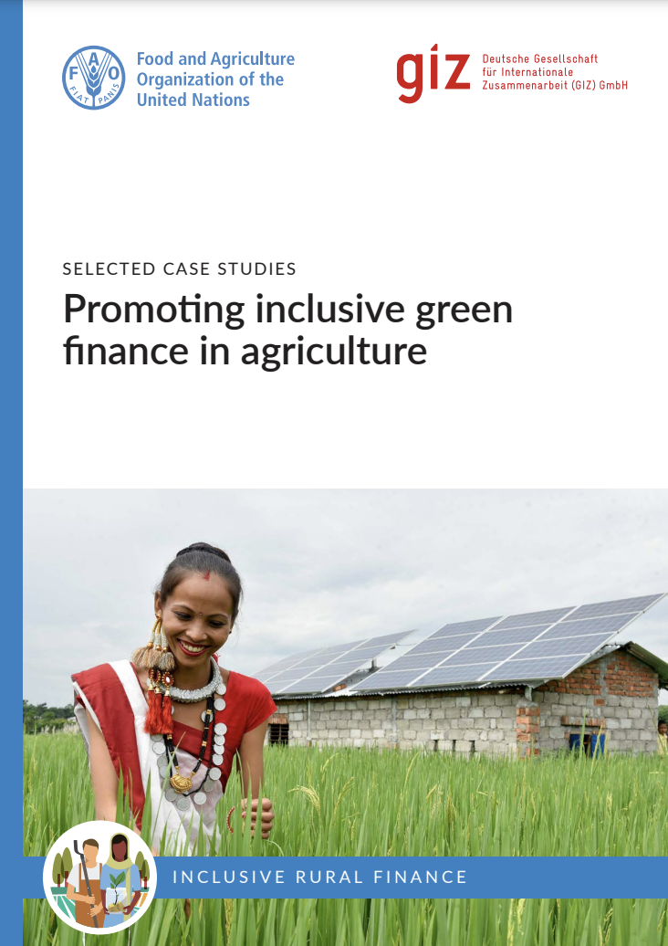 Promoting inclusive green finance in agriculture
