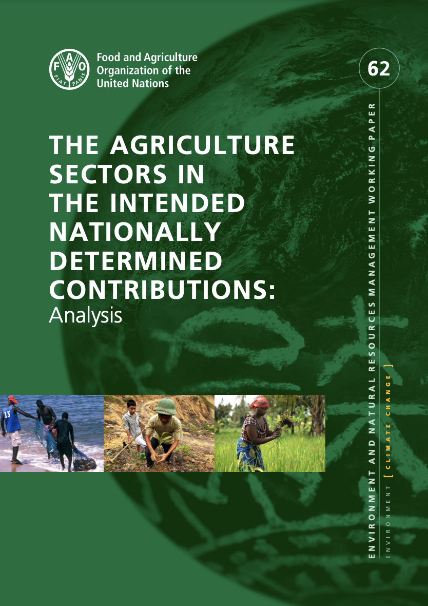 The agriculture sectors in the intended Nationally Determined Contributions: Analysis