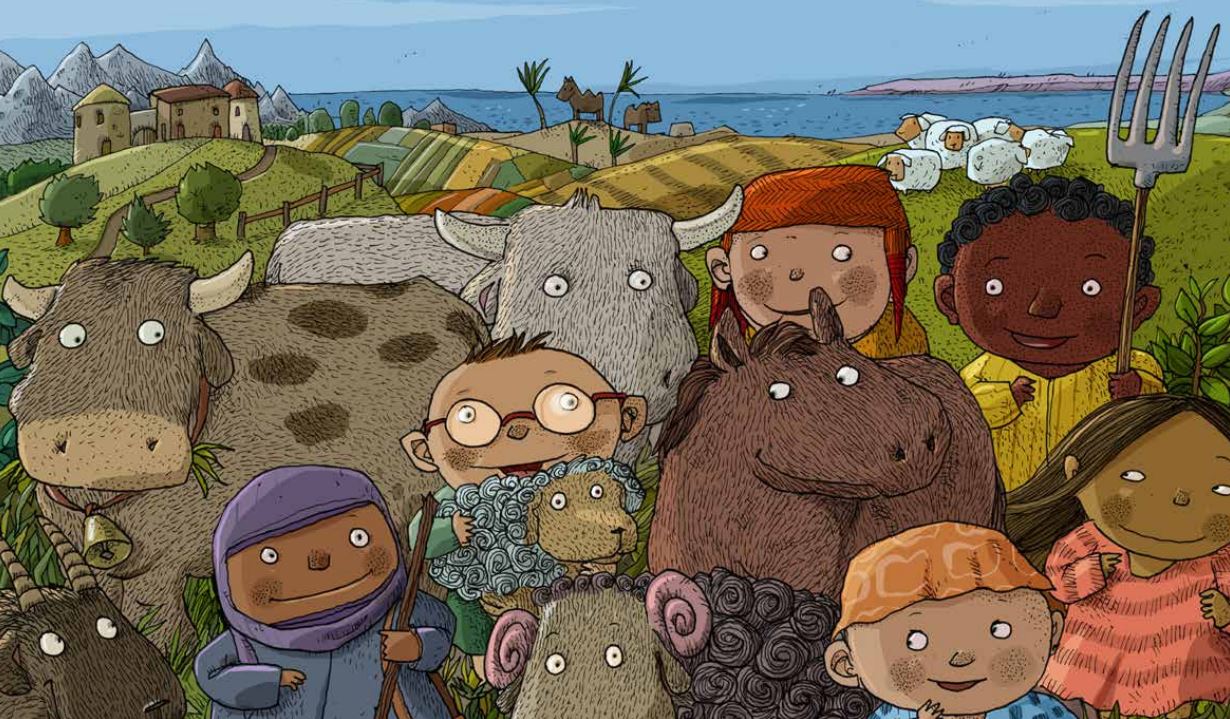 FAO launches new activity book for kids on livestock and climate change as part of COP29 efforts