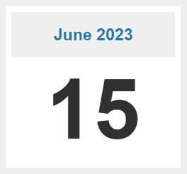 15 June 2023