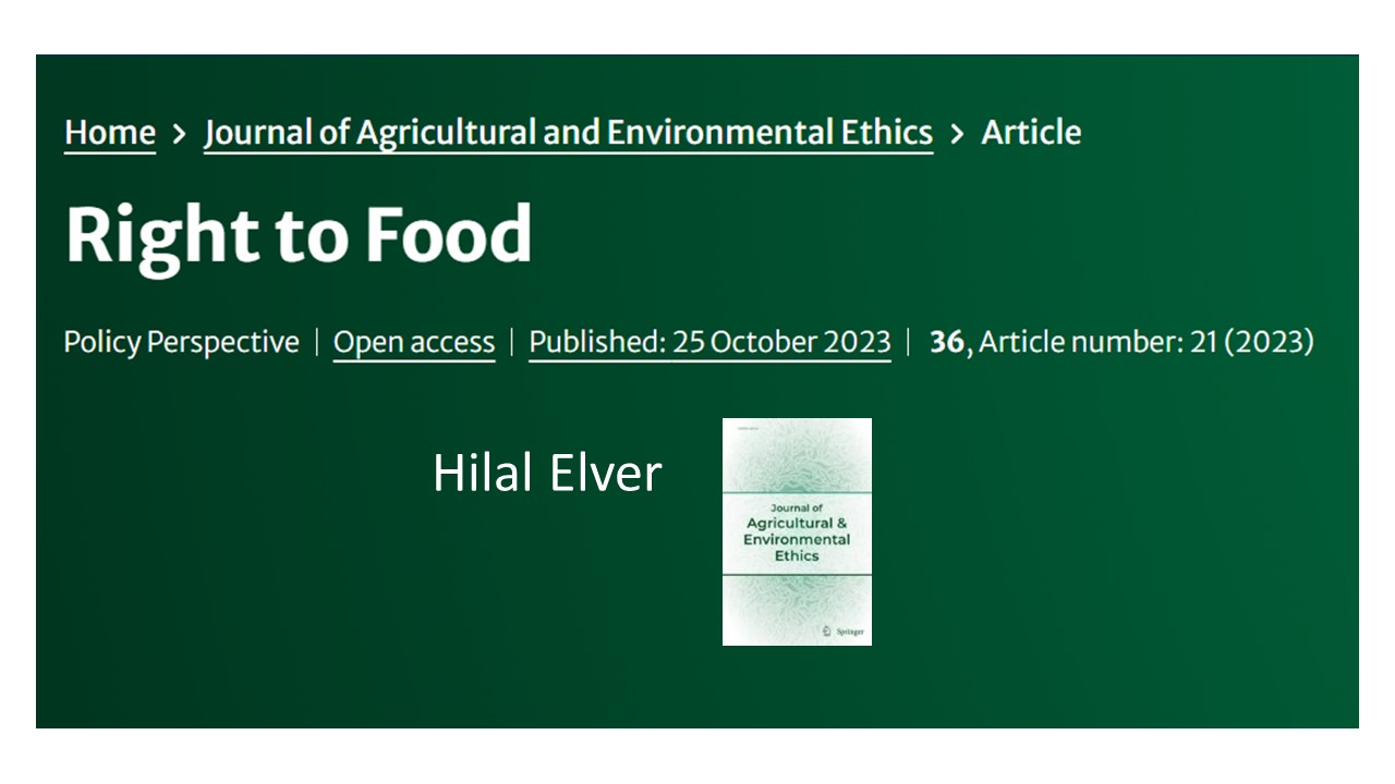 Hilal Elver_Right to Food