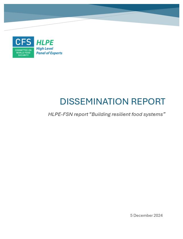 HLPE-FSN dissemination report