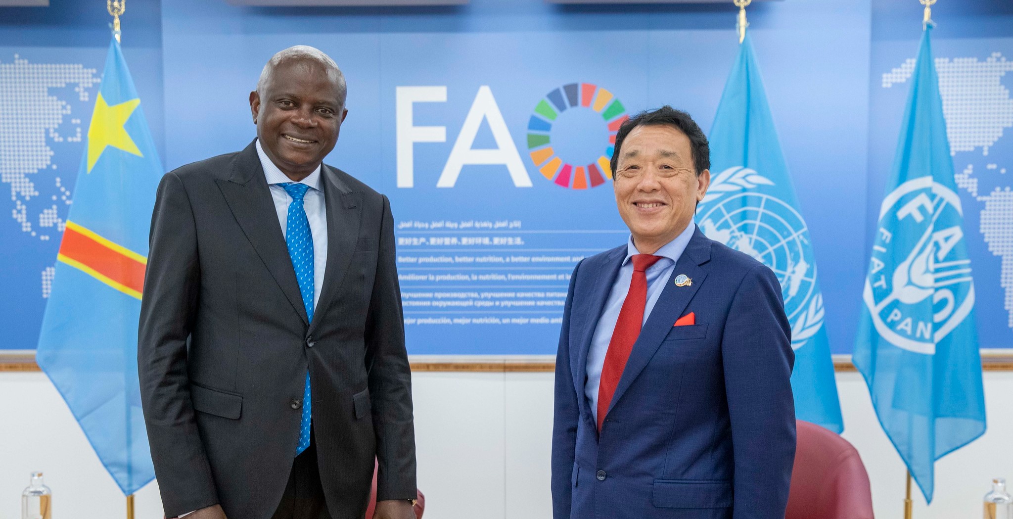 Réunion bilatérale avec M. Grégoire Mutshail Mutomb Kangaji, Ministre de l’agriculture et de la sécurité alimentaire de la République démocratique du Congo