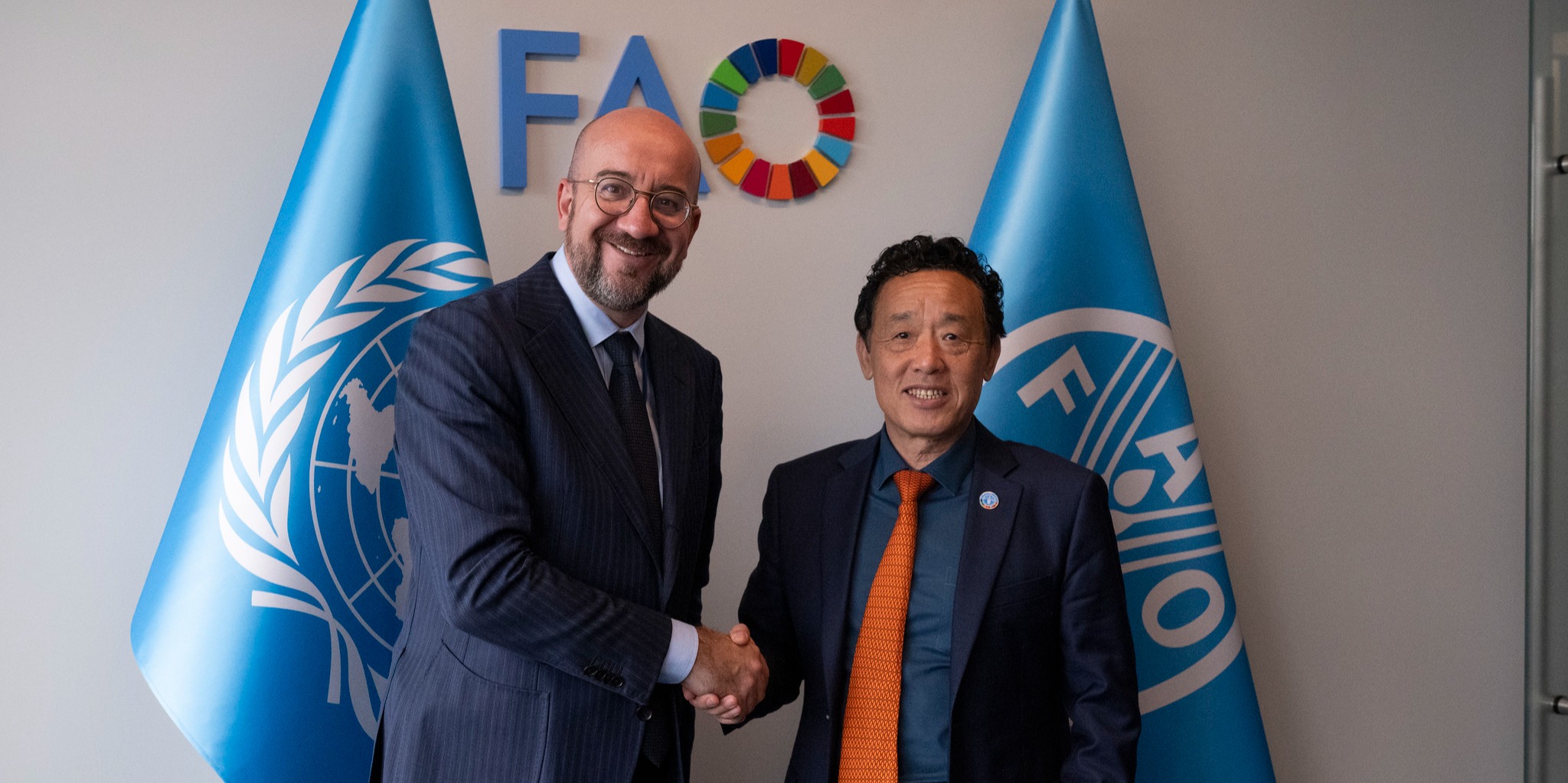Resumen de la reunión bilateral entre el Sr. QU Dongyu, Director General de la FAO, y el Sr. Charles Michel, Presidente del Consejo Europeo