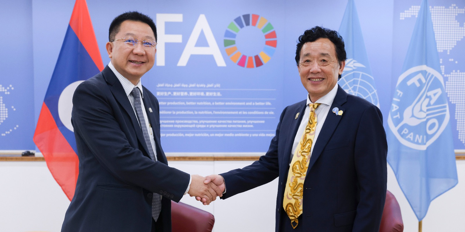 موجز الاجتماع الثنائي مع معالي السيد LInkham Duangsavanh، وزير الزراعة والغابات في جمهورية لاو الديمقراطية الشعبية