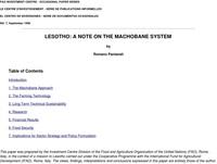 Lesotho A note on the machobane system_NO COVER AV
