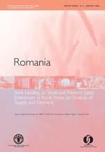 Romania Bank Lending to Small and Medium Sized Enterprises in Rural areas an Analysis of Supply and Demand