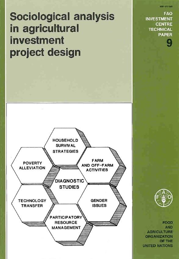 Sociological Analysis in Agricultural Investment Project Design guidelines