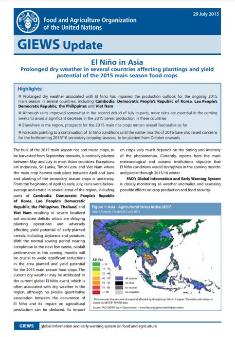 El Nino-Asia