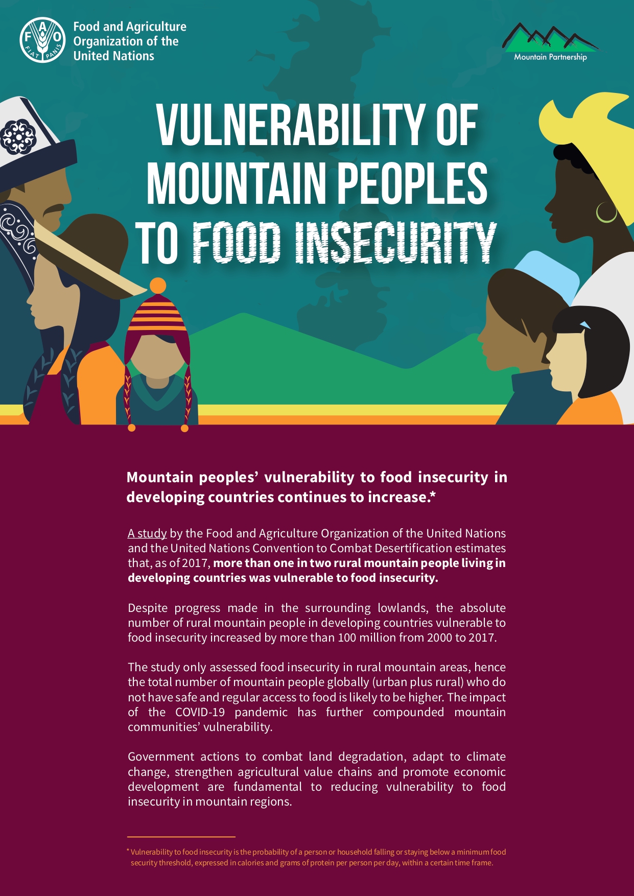 Mountain food security vulnerability infographic