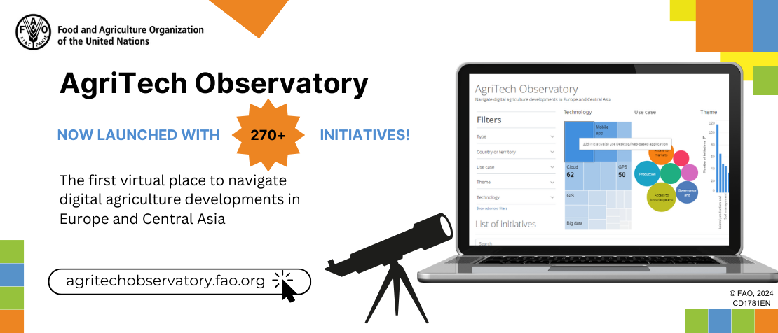 AgriTech Observatory monitors digital agriculture in Europe and Central Asia