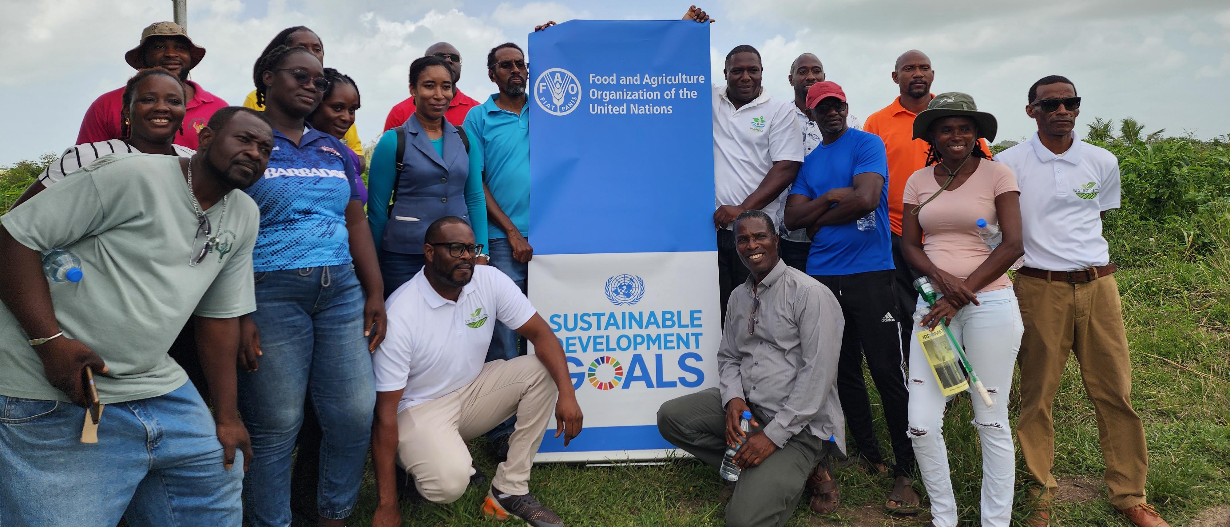 Antiguan Farmers trained in the Operation and Maintenance of Solar-powered Drip Irrigation Systems