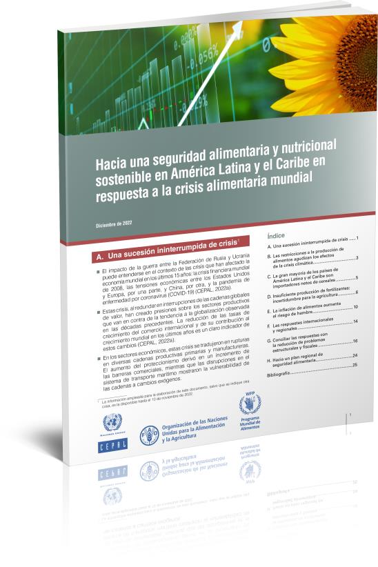 Hacia una seguridad alimentaria y nutricional sostenible en América Latina y el Caribe en respuesta a la crisis alimentaria mundial