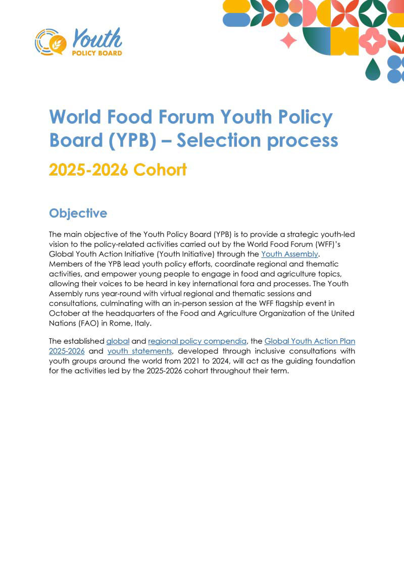 WFF 2025-26 YPB Selection Process