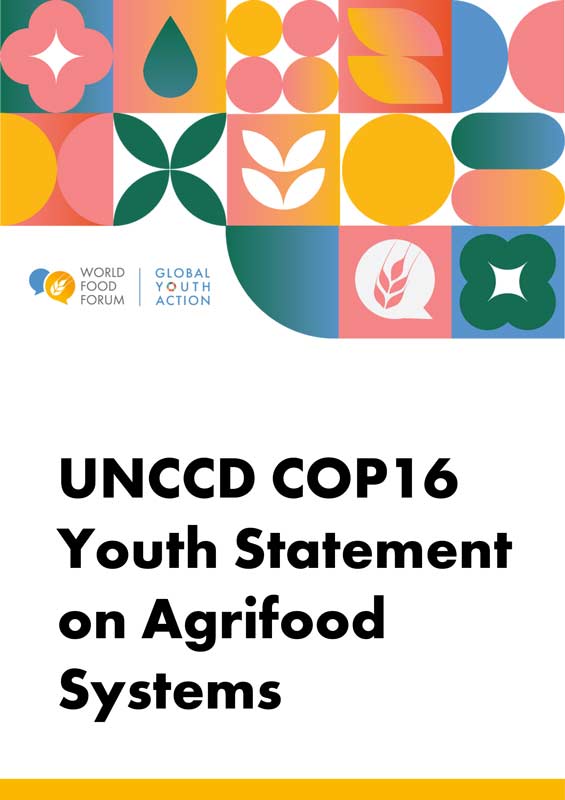 UNCCD COP16 Youth Statement on Agrifood Systems