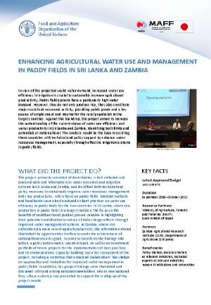 Enhancing Agricultural Water Use